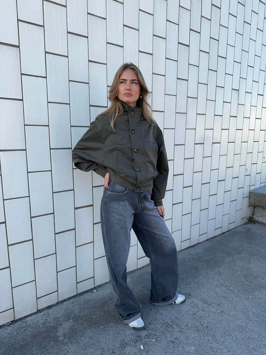 Veste Bomber Zoralie vert, vue 8