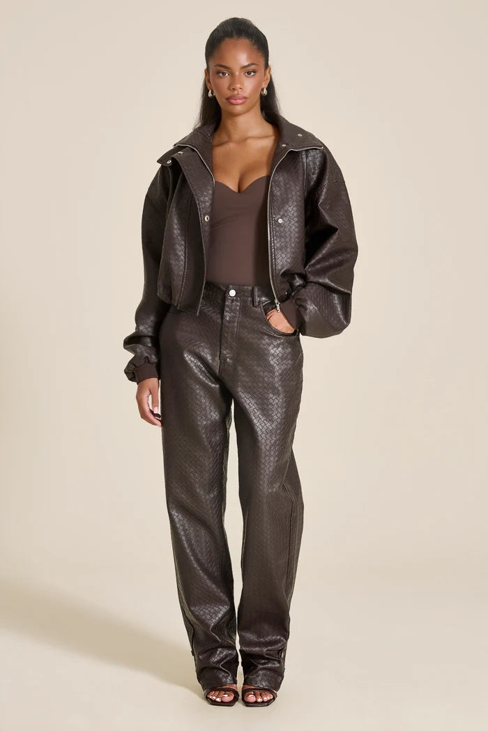 Veste Khatalina marron, vue 2