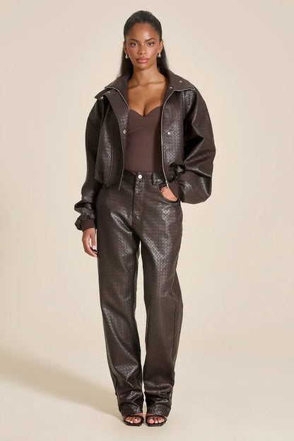 Veste Khatalina marron, vue 2
