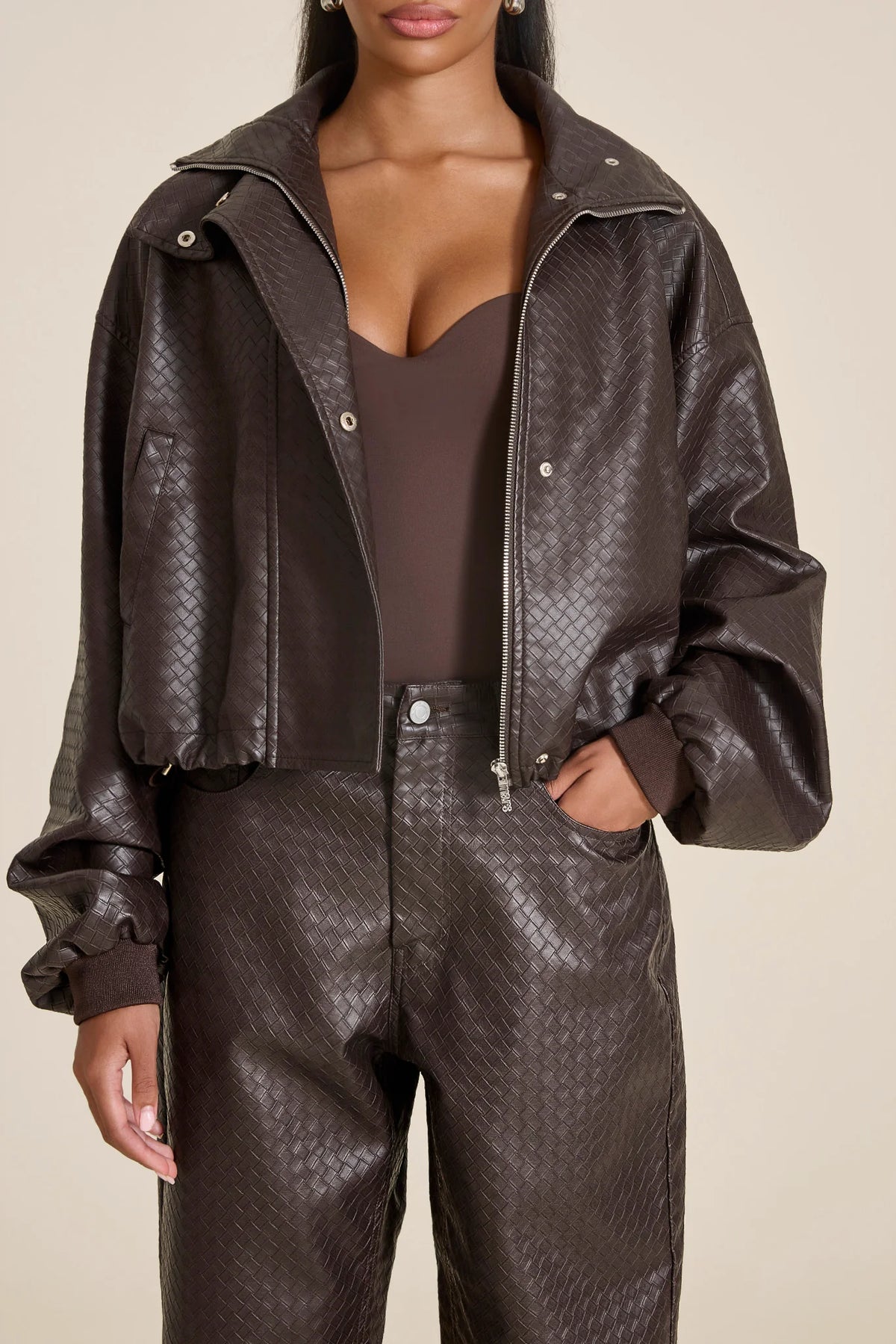 Veste Khatalina marron, vue 6