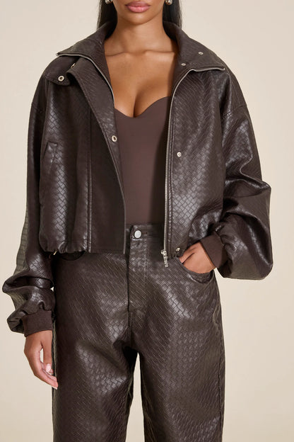 Veste Khatalina marron, vue 6