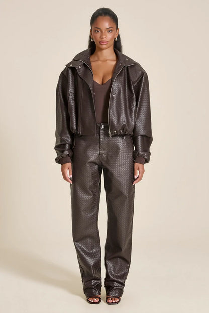 Veste Khatalina marron, vue 1
