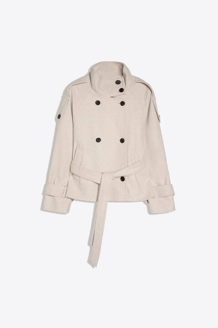 Manteau Analie beige, vue 4