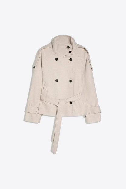 Manteau Analie beige, vue 4