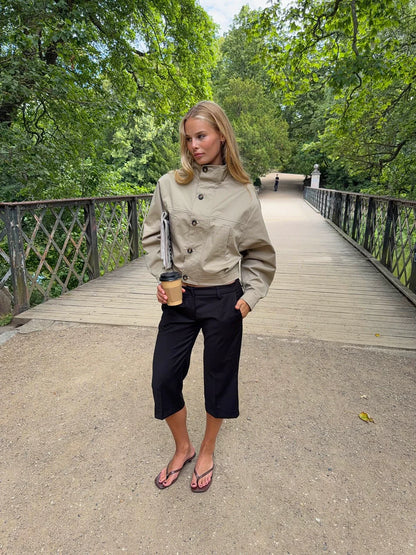Veste Bomber Zoralie beige, vue 10
