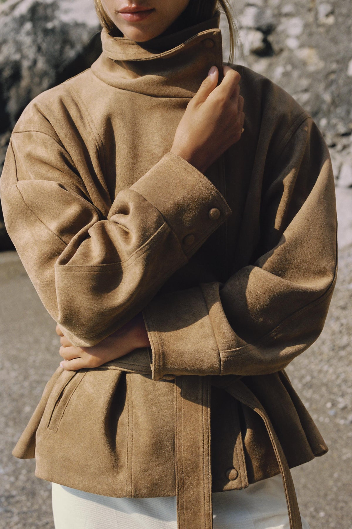 Veste Osalys marron clair, vue 1