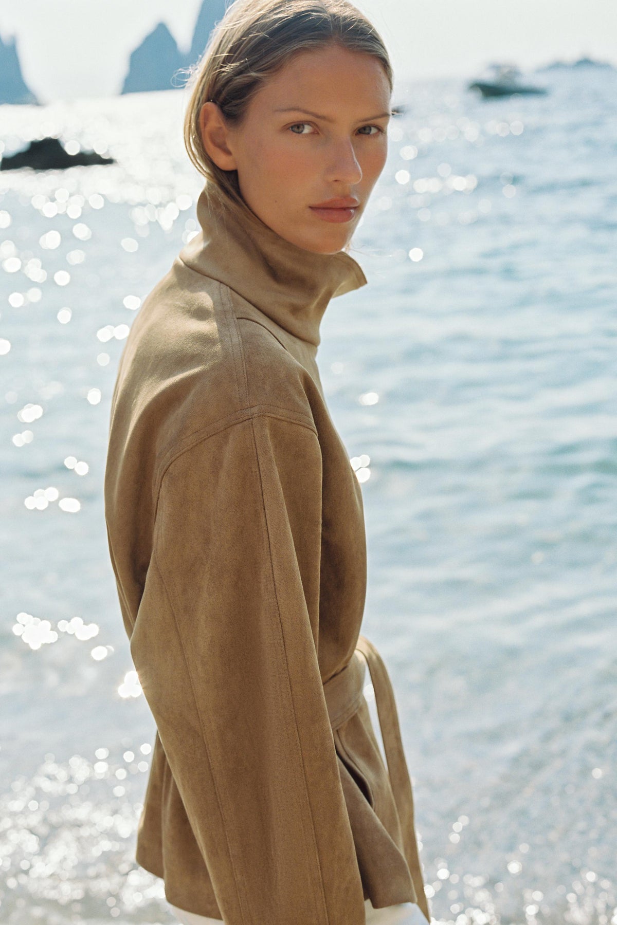 Veste Osalys marron clair, vue 2