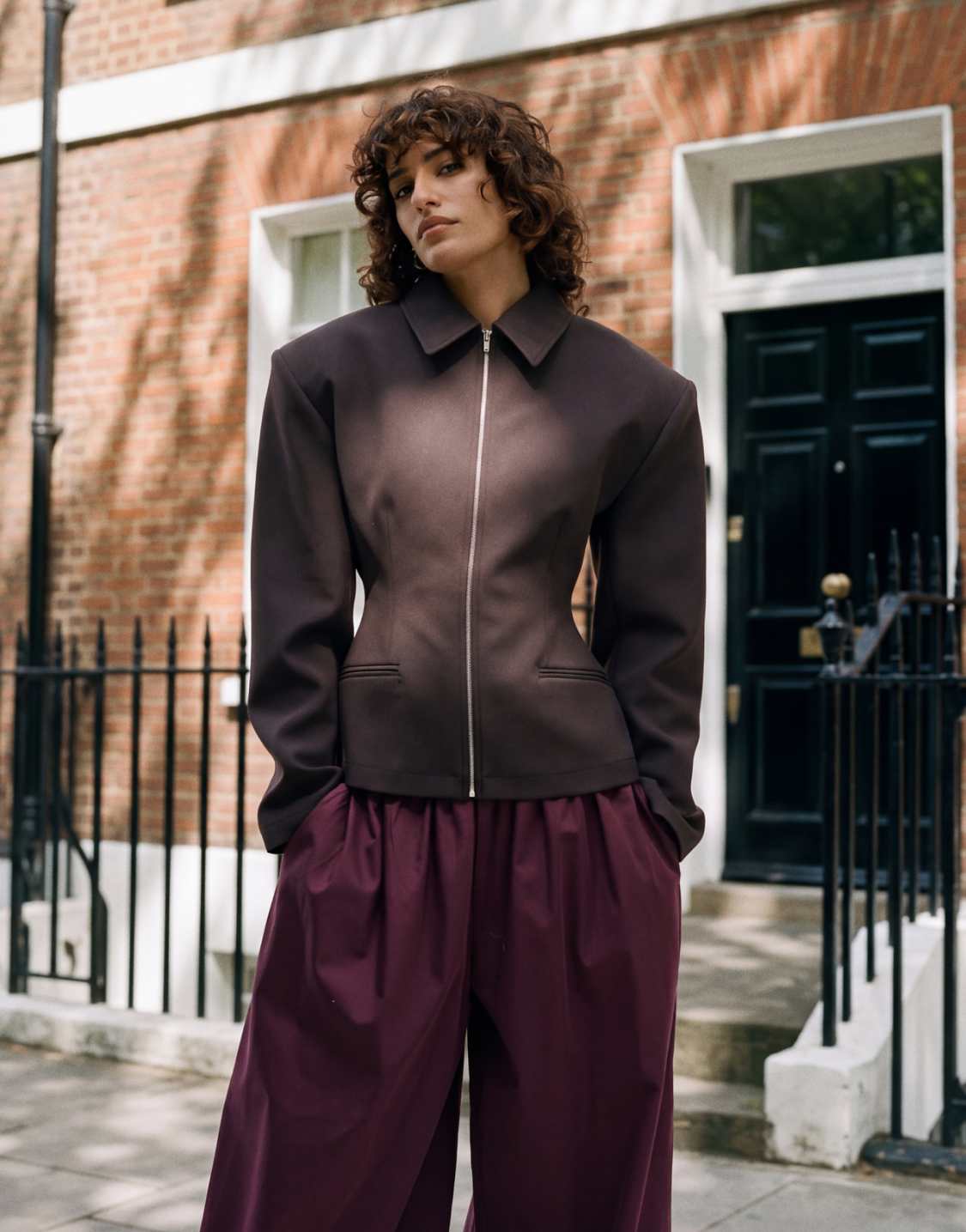 Blazer Calie marron, vue 1