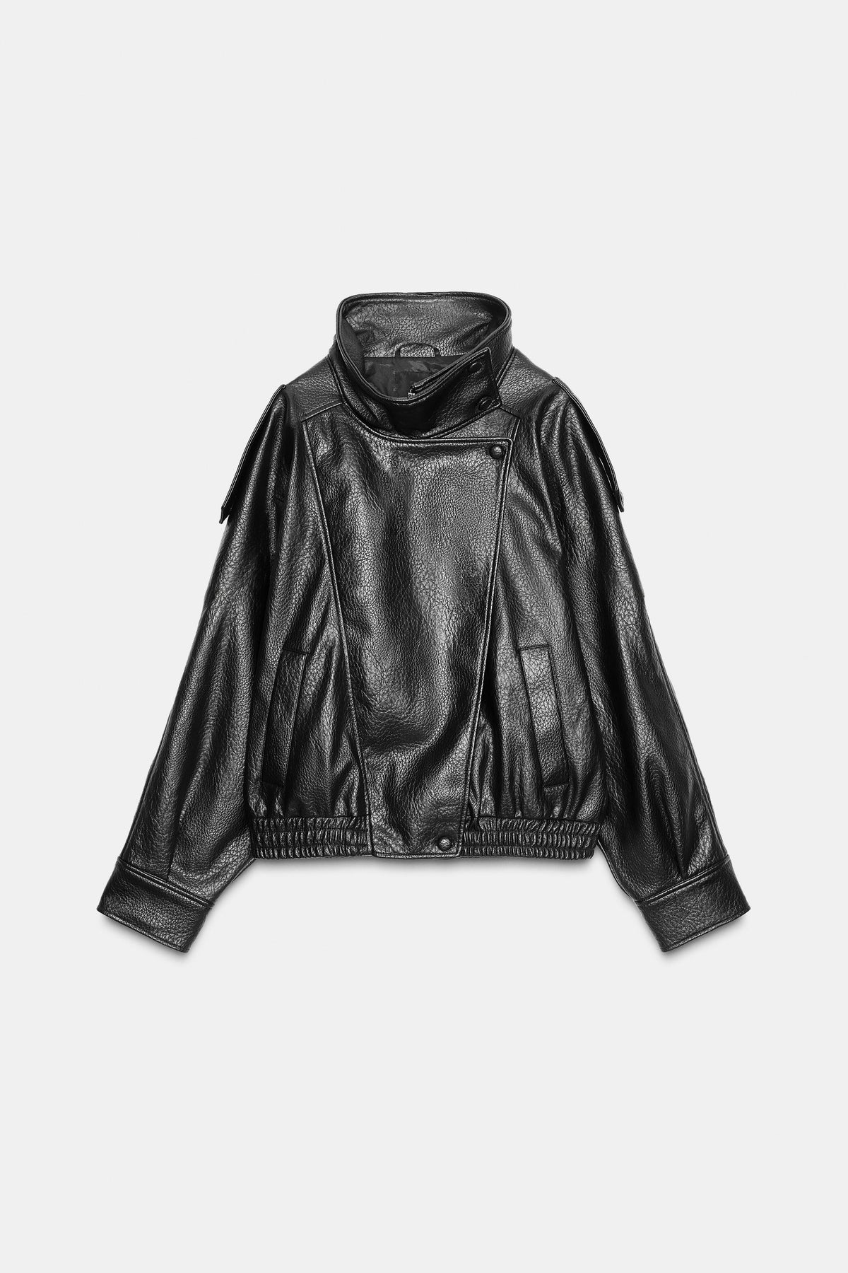 Veste en cuir Dalia noir dos