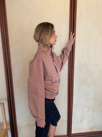 Veste Bomber Zoralie vieux rose, vue 6