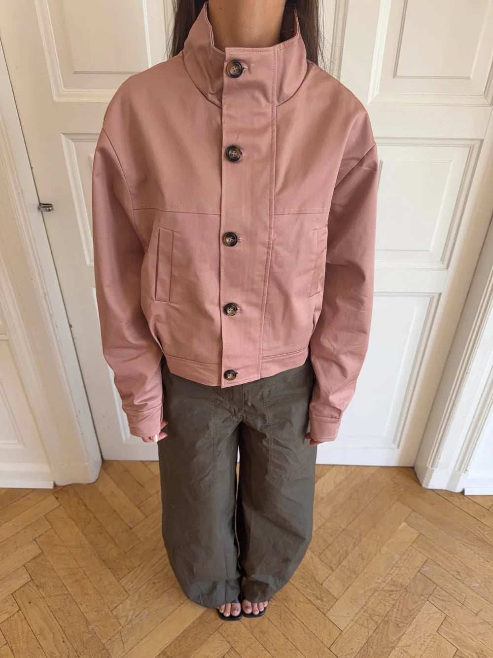 Veste Bomber Zoralie vieux rose, vue 2