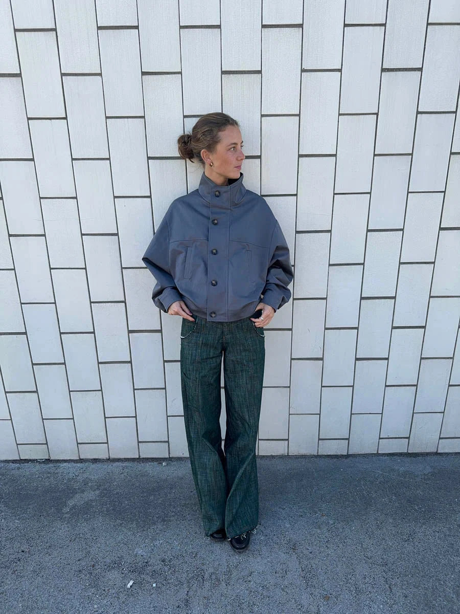 Veste Bomber Zoralie gris, vue 5
