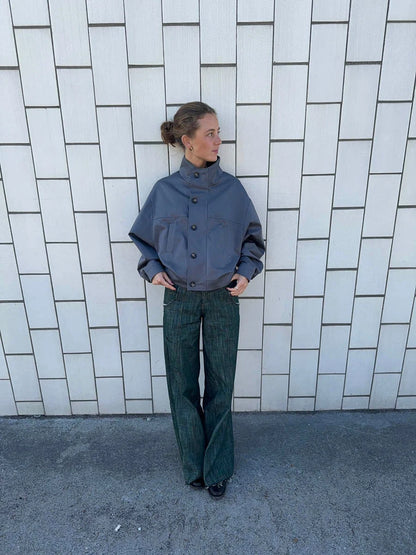 Veste Bomber Zoralie gris, vue 5