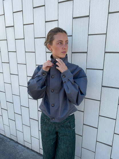 Veste Bomber Zoralie gris, vue 1