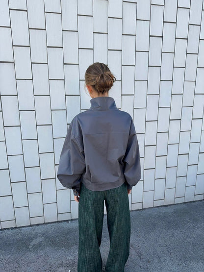 Veste Bomber Zoralie gris, vue 4