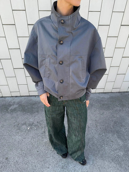 Veste Bomber Zoralie gris, vue 3