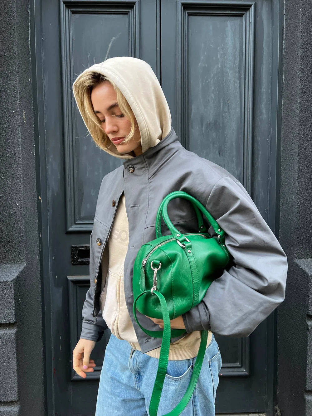 Veste Bomber Zoralie gris, vue 6